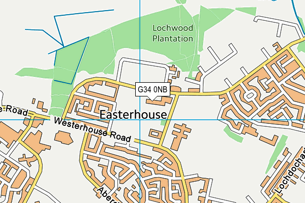 G34 0NB map - OS VectorMap District (Ordnance Survey)