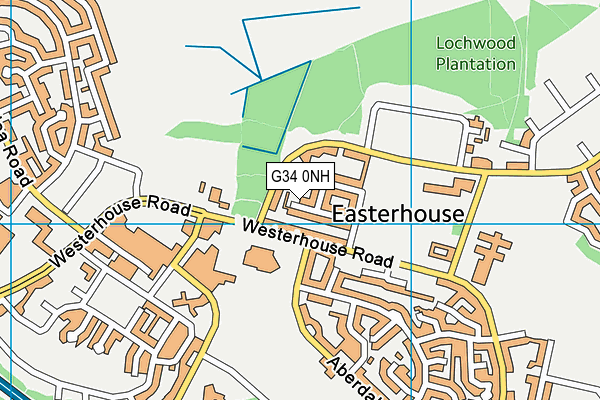 G34 0NH map - OS VectorMap District (Ordnance Survey)