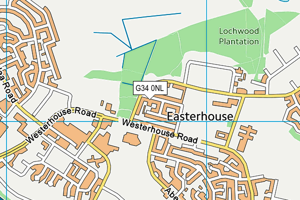 G34 0NL map - OS VectorMap District (Ordnance Survey)