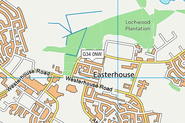 G34 0NW map - OS VectorMap District (Ordnance Survey)