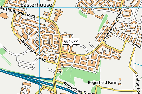 G34 0PP map - OS VectorMap District (Ordnance Survey)