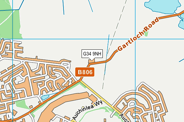 G34 9NH map - OS VectorMap District (Ordnance Survey)
