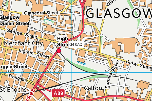 G4 0AQ map - OS VectorMap District (Ordnance Survey)