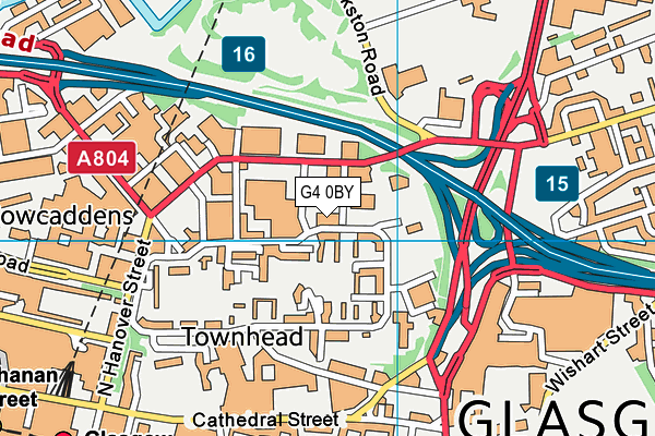 G4 0BY map - OS VectorMap District (Ordnance Survey)