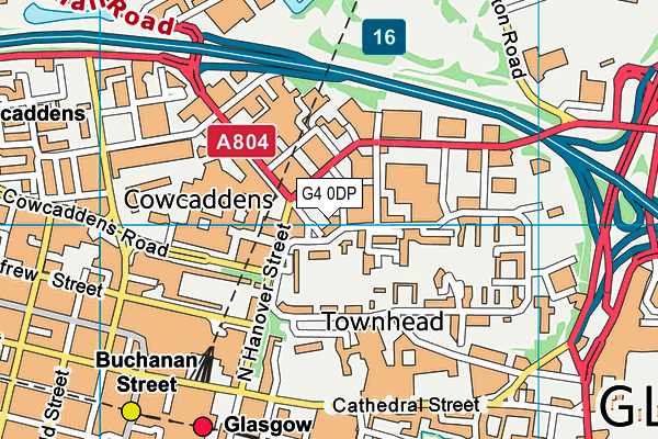 G4 0DP map - OS VectorMap District (Ordnance Survey)