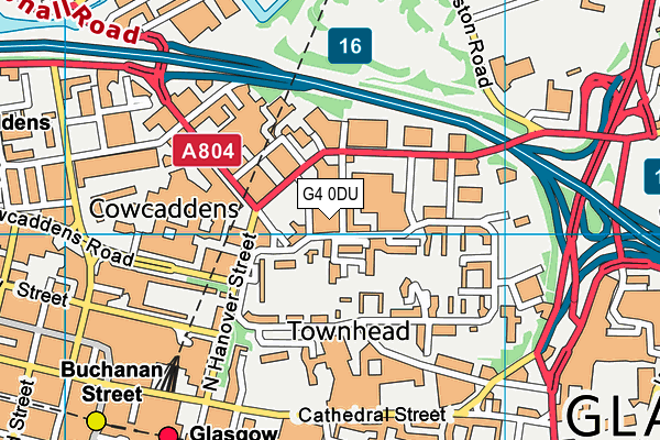 G4 0DU map - OS VectorMap District (Ordnance Survey)