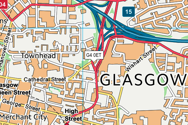 G4 0ET map - OS VectorMap District (Ordnance Survey)