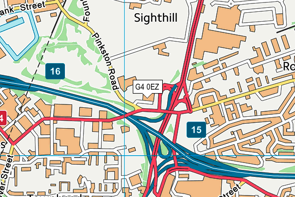 G4 0EZ map - OS VectorMap District (Ordnance Survey)