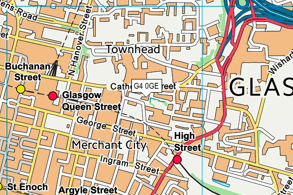 G4 0GE map - OS VectorMap District (Ordnance Survey)