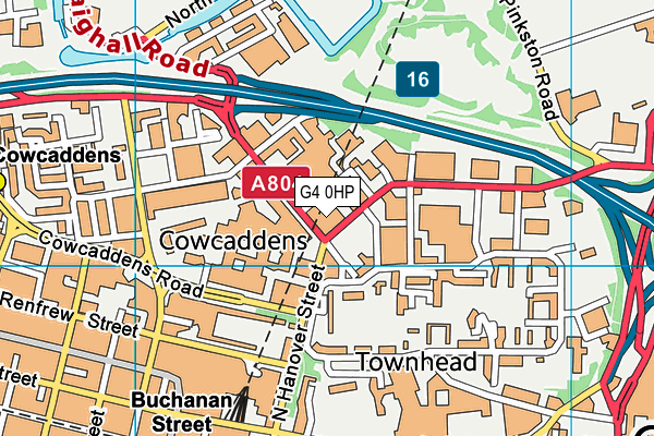 G4 0HP map - OS VectorMap District (Ordnance Survey)