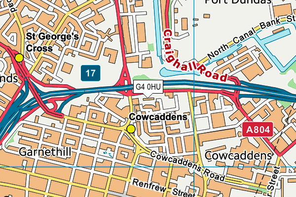 G4 0HU map - OS VectorMap District (Ordnance Survey)