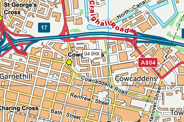 G4 0HX map - OS VectorMap District (Ordnance Survey)