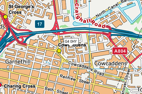 G4 0HY map - OS VectorMap District (Ordnance Survey)