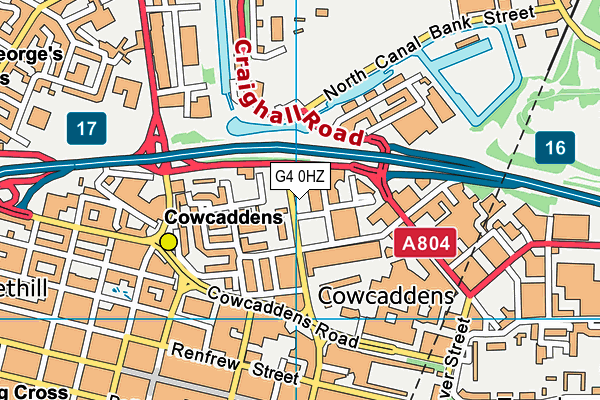 G4 0HZ map - OS VectorMap District (Ordnance Survey)