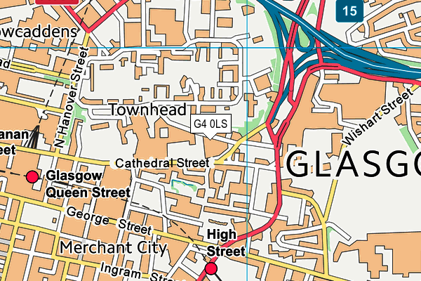 G4 0LS map - OS VectorMap District (Ordnance Survey)