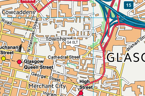 G4 0LT map - OS VectorMap District (Ordnance Survey)