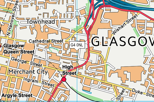 G4 0NL map - OS VectorMap District (Ordnance Survey)