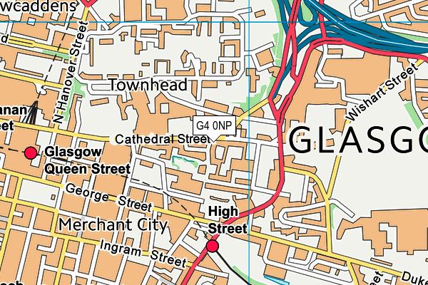 G4 0NP map - OS VectorMap District (Ordnance Survey)