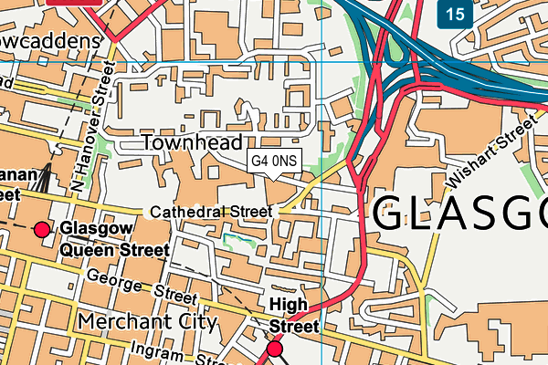 G4 0NS map - OS VectorMap District (Ordnance Survey)
