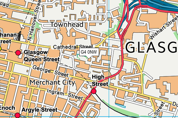 G4 0NW map - OS VectorMap District (Ordnance Survey)