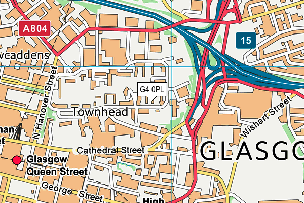 G4 0PL map - OS VectorMap District (Ordnance Survey)