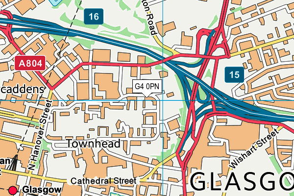 G4 0PN map - OS VectorMap District (Ordnance Survey)