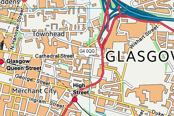 G4 0QG map - OS VectorMap District (Ordnance Survey)