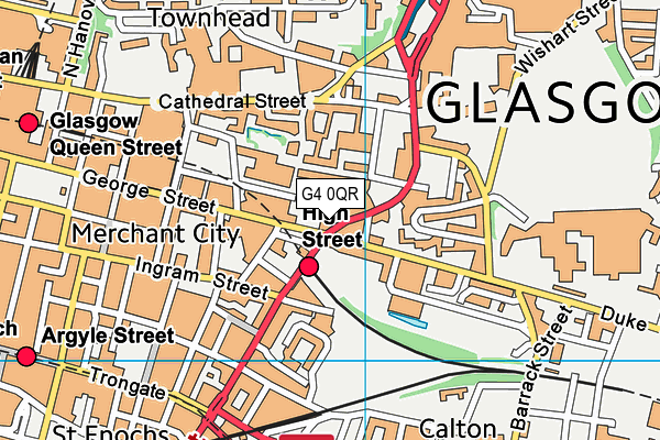 G4 0QR map - OS VectorMap District (Ordnance Survey)