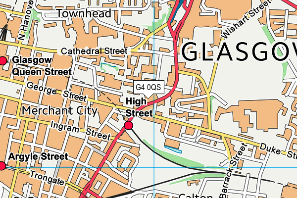 G4 0QS map - OS VectorMap District (Ordnance Survey)