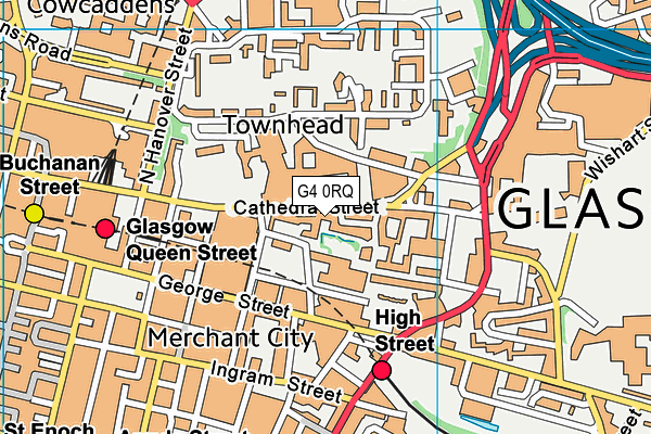 G4 0RQ map - OS VectorMap District (Ordnance Survey)