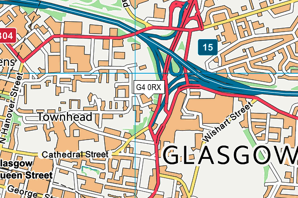 G4 0RX map - OS VectorMap District (Ordnance Survey)