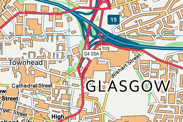 G4 0SA map - OS VectorMap District (Ordnance Survey)