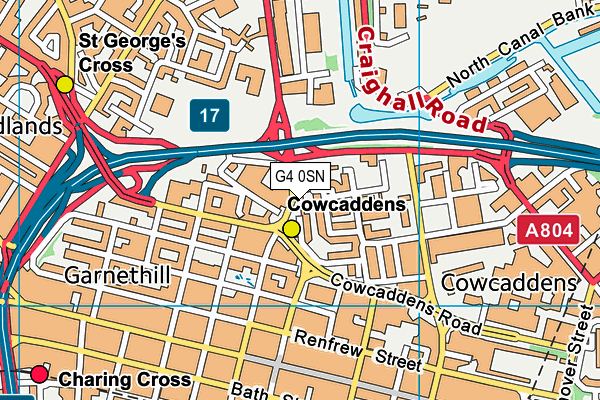 G4 0SN map - OS VectorMap District (Ordnance Survey)