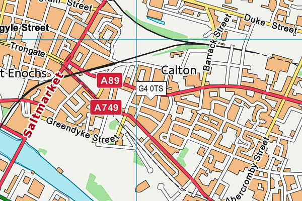 G4 0TS map - OS VectorMap District (Ordnance Survey)