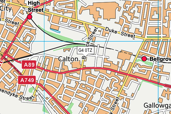 G4 0TZ map - OS VectorMap District (Ordnance Survey)