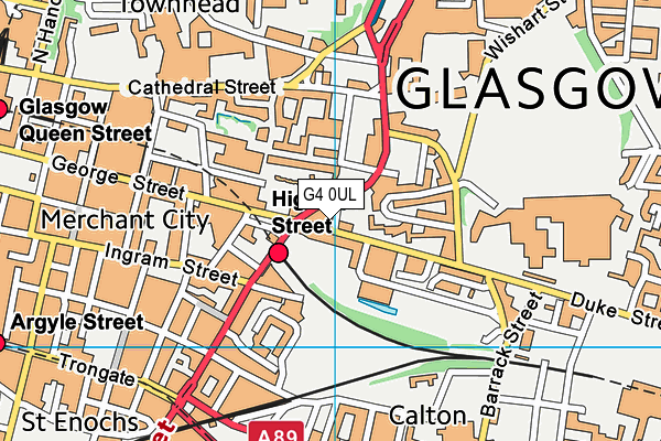 G4 0UL map - OS VectorMap District (Ordnance Survey)