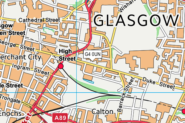 G4 0UN map - OS VectorMap District (Ordnance Survey)