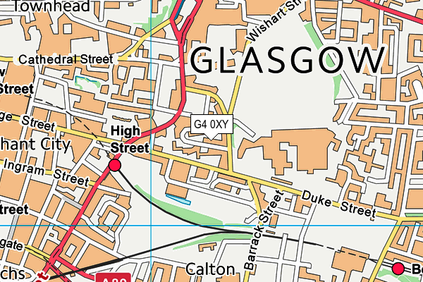 G4 0XY map - OS VectorMap District (Ordnance Survey)