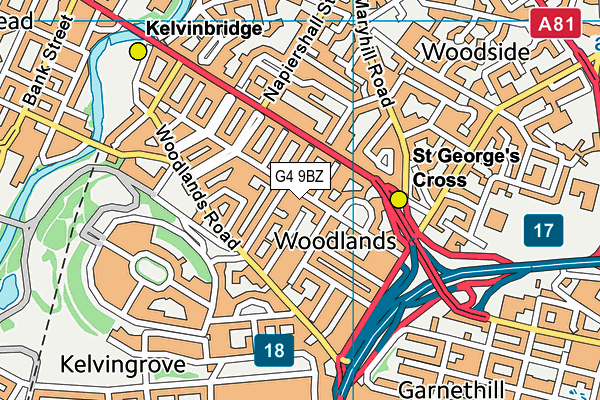 G4 9BZ map - OS VectorMap District (Ordnance Survey)