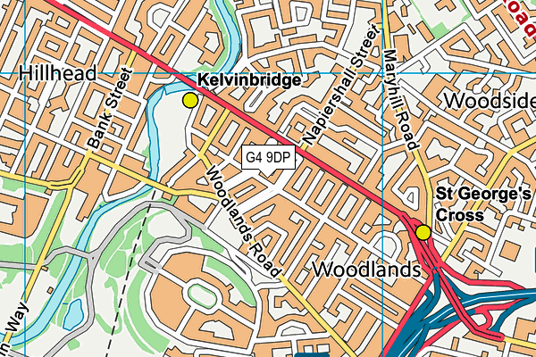 G4 9DP map - OS VectorMap District (Ordnance Survey)