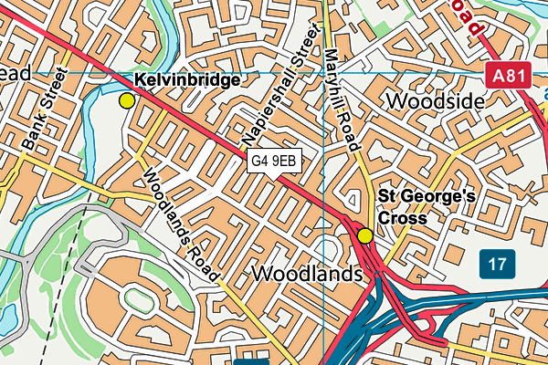 G4 9EB map - OS VectorMap District (Ordnance Survey)