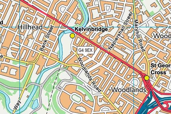 G4 9EX map - OS VectorMap District (Ordnance Survey)