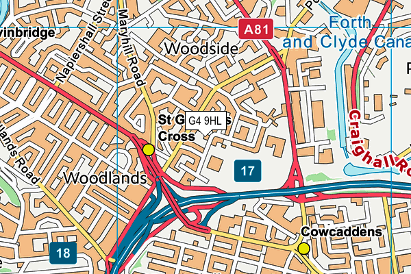 G4 9HL map - OS VectorMap District (Ordnance Survey)