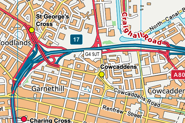 G4 9JT map - OS VectorMap District (Ordnance Survey)