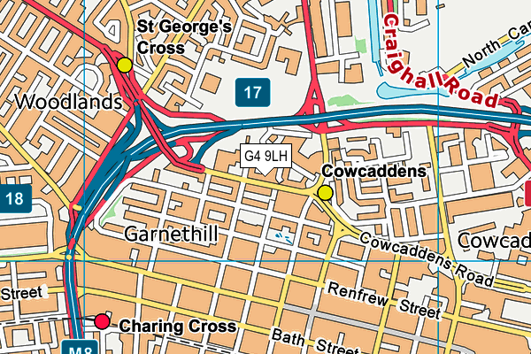 G4 9LH map - OS VectorMap District (Ordnance Survey)