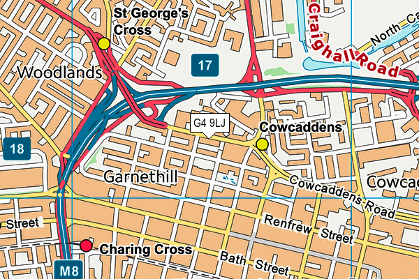 G4 9LJ map - OS VectorMap District (Ordnance Survey)