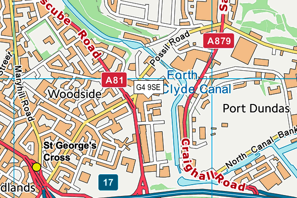 G4 9SE map - OS VectorMap District (Ordnance Survey)