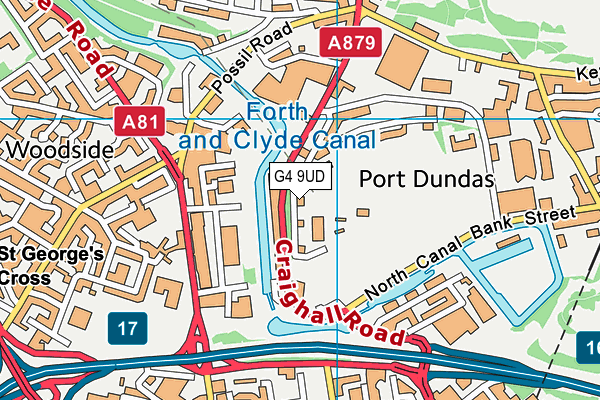 G4 9UD map - OS VectorMap District (Ordnance Survey)