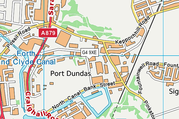 G4 9XE map - OS VectorMap District (Ordnance Survey)