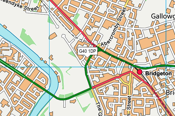 G40 1DP map - OS VectorMap District (Ordnance Survey)